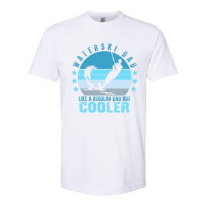 Waterski Dad Fathers Day Ski Lover Dad Water Skiing Rider Cute Gift Softstyle CVC T-Shirt