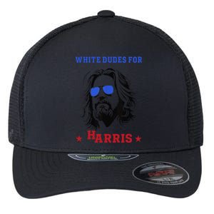 White Dudes For Kamala Harris 2024 Flexfit Unipanel Trucker Cap