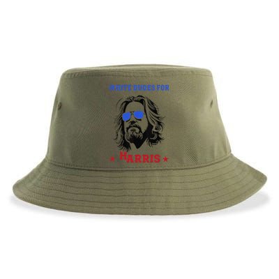 White Dudes For Kamala Harris 2024 Sustainable Bucket Hat