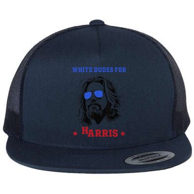 White Dudes For Kamala Harris 2024 Flat Bill Trucker Hat