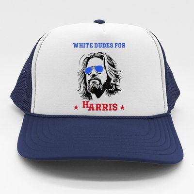 White Dudes For Kamala Harris 2024 Trucker Hat