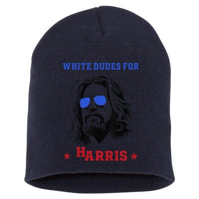 White Dudes For Kamala Harris 2024 Short Acrylic Beanie