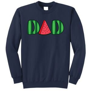 Watermelon Dad Fruitarian Lover Summer Father Fruit Slice Sweatshirt