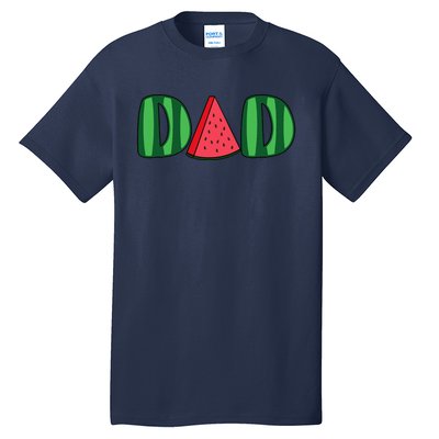 Watermelon Dad Fruitarian Lover Summer Father Fruit Slice Tall T-Shirt