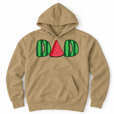 Watermelon Dad Fruitarian Lover Summer Father Fruit Slice Hoodie