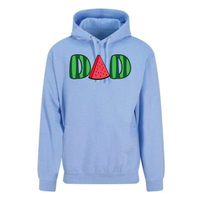 Watermelon Dad Fruitarian Lover Summer Father Fruit Slice Unisex Surf Hoodie