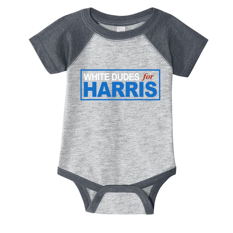 White Dudes For Kamala Harris Infant Baby Jersey Bodysuit