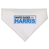 White Dudes For Kamala Harris USA-Made Doggie Bandana