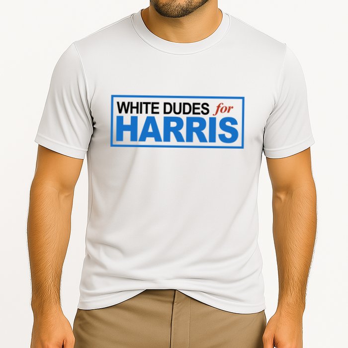 White Dudes For Kamala Harris Cooling Performance Crew T-Shirt