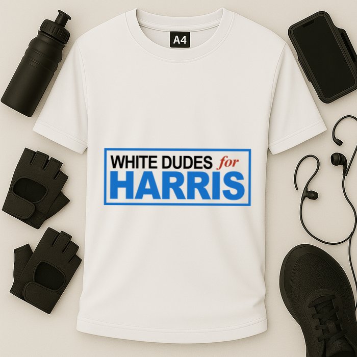 White Dudes For Kamala Harris Cooling Performance Crew T-Shirt