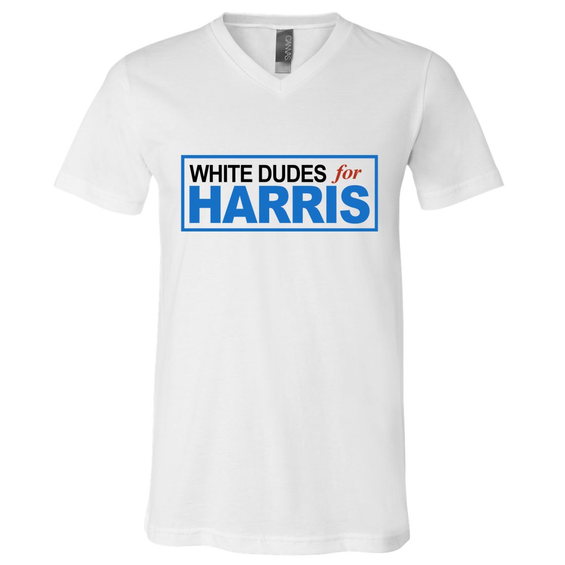 White Dudes For Kamala Harris V-Neck T-Shirt