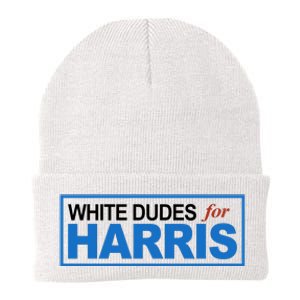 White Dudes For Kamala Harris Knit Cap Winter Beanie