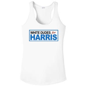 White Dudes For Kamala Harris Ladies PosiCharge Competitor Racerback Tank