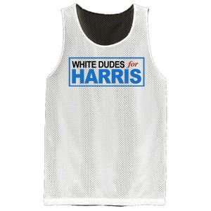 White Dudes For Kamala Harris Mesh Reversible Basketball Jersey Tank