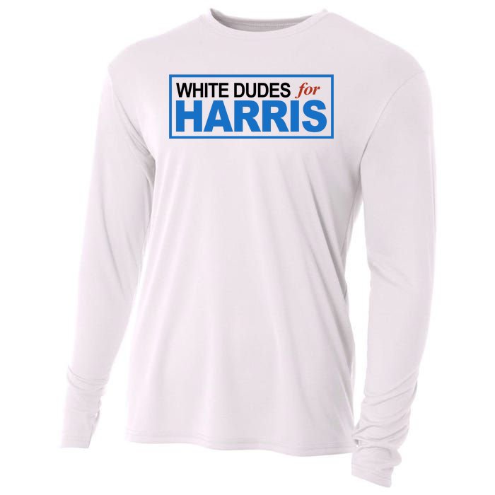 White Dudes For Kamala Harris Cooling Performance Long Sleeve Crew