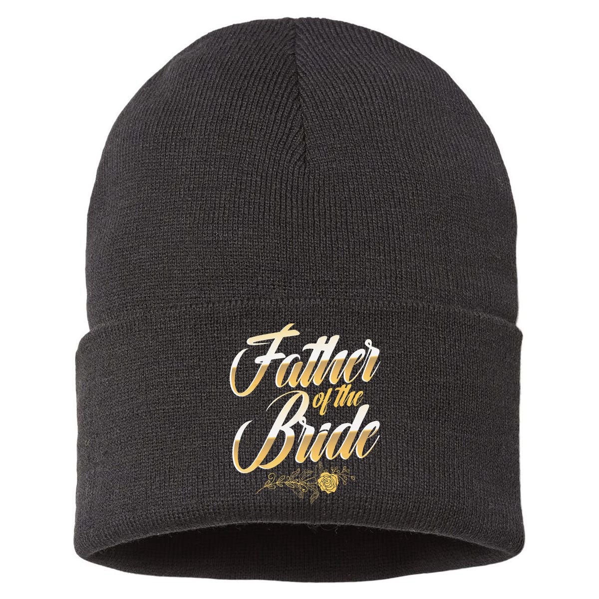 Wedding Day Father Of The Bride Bachelor Party Brides Father Sustainable Knit Beanie