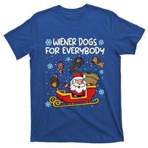 Wiener Dogs For Everybody Santa Funny Christmas Dachshund Gift T-Shirt