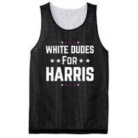 White Dudes For Kamala Harris Mesh Reversible Basketball Jersey Tank