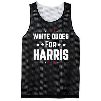 White Dudes For Kamala Harris Mesh Reversible Basketball Jersey Tank