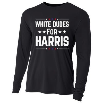 White Dudes For Kamala Harris Cooling Performance Long Sleeve Crew