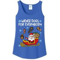 Wiener Dogs For Everybody Santa Funny Christmas Dachshund Gift Ladies Essential Tank