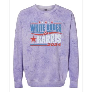 White Dudes For Kamala Harris 2024 For President Election Colorblast Crewneck Sweatshirt