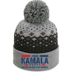 White Dudes For Kamala Harris 2024 For President Election The Baniff Cuffed Pom Beanie