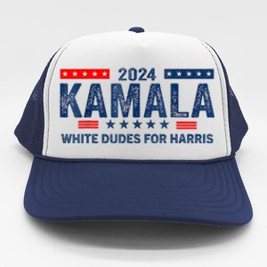 White Dudes For Kamala Harris 2024 For President Election Trucker Hat