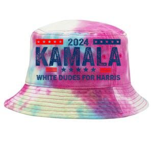 White Dudes For Kamala Harris 2024 For President Election Tie-Dyed Bucket Hat