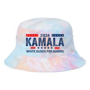 White Dudes For Kamala Harris 2024 For President Election Tie Dye Newport Bucket Hat