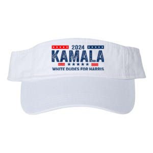 White Dudes For Kamala Harris 2024 For President Election Valucap Bio-Washed Visor