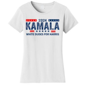 White Dudes For Kamala Harris 2024 For President Election Women's T-Shirt