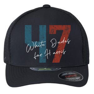 White Dudes For Harris Kamala Harris 2024 47th President Flexfit Unipanel Trucker Cap