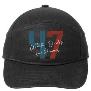 White Dudes For Harris Kamala Harris 2024 47th President 7-Panel Snapback Hat