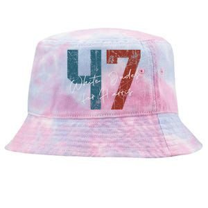 White Dudes For Harris Kamala Harris 2024 47th President Tie-Dyed Bucket Hat