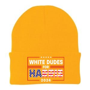 White Dudes For Harris 2024 Knit Cap Winter Beanie