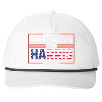 White Dudes For Harris 2024 Snapback Five-Panel Rope Hat