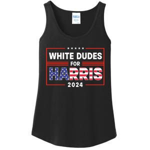 White Dudes For Harris 2024 Ladies Essential Tank