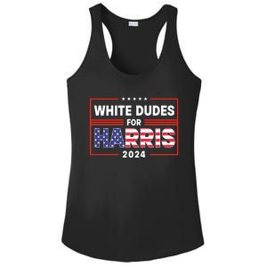 White Dudes For Harris 2024 Ladies PosiCharge Competitor Racerback Tank