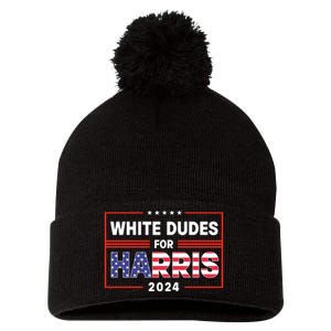 White Dudes For Harris 2024 Pom Pom 12in Knit Beanie