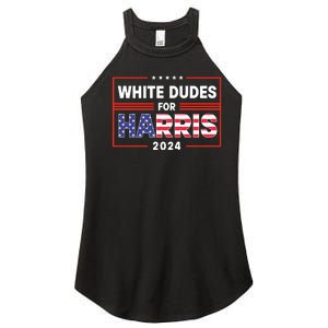 White Dudes For Harris 2024 Women's Perfect Tri Rocker Tank