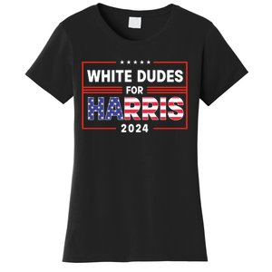 White Dudes For Harris 2024 Women's T-Shirt