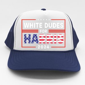 White Dudes For Harris 2024 Trucker Hat