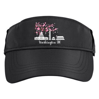 Washington Dc Funny Gift Cherry Blossoms Memorial Monut Meaningful Gift Adult Drive Performance Visor
