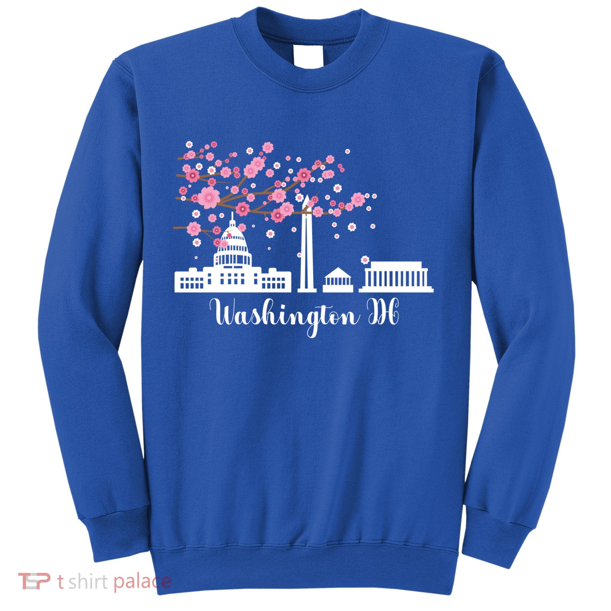 Washington Dc Funny Gift Cherry Blossoms Memorial Monut Meaningful Gift Sweatshirt