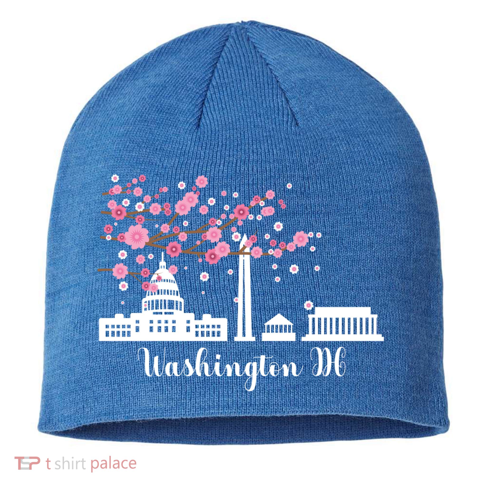 Washington Dc Funny Gift Cherry Blossoms Memorial Monut Meaningful Gift Sustainable Beanie