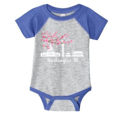 Washington Dc Funny Gift Cherry Blossoms Memorial Monut Meaningful Gift Infant Baby Jersey Bodysuit