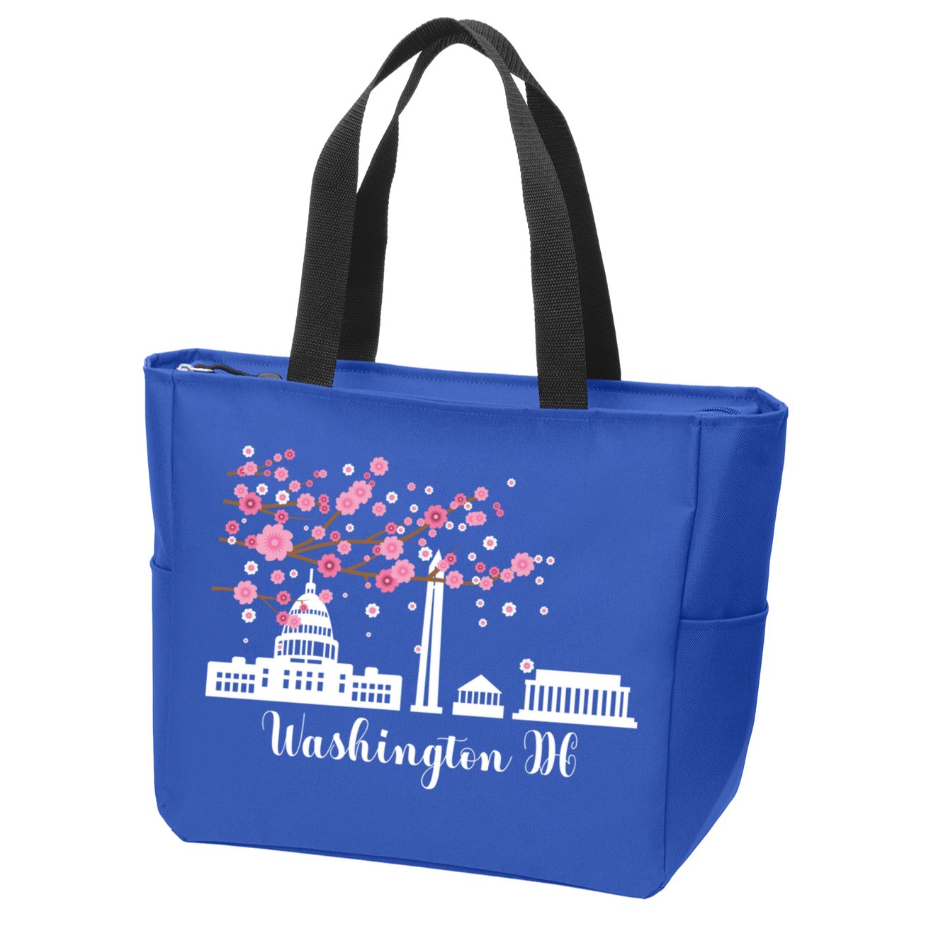 Washington Dc Funny Gift Cherry Blossoms Memorial Monut Meaningful Gift Zip Tote Bag