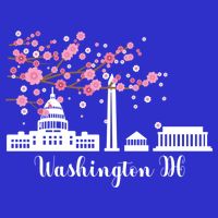 Washington Dc Funny Gift Cherry Blossoms Memorial Monut Meaningful Gift Zip Tote Bag