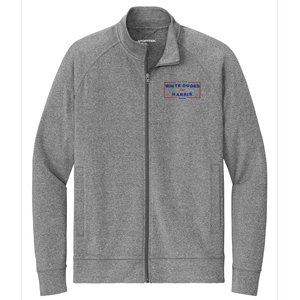 White Dudes For Harris 2024 Stretch Full-Zip Cadet Jacket